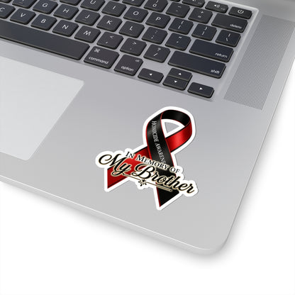 Homicide Awareness In Memory of My Brother Sticker | Memorial Decal | Loss of Brother Tribute | Remembrance Car Vinyl