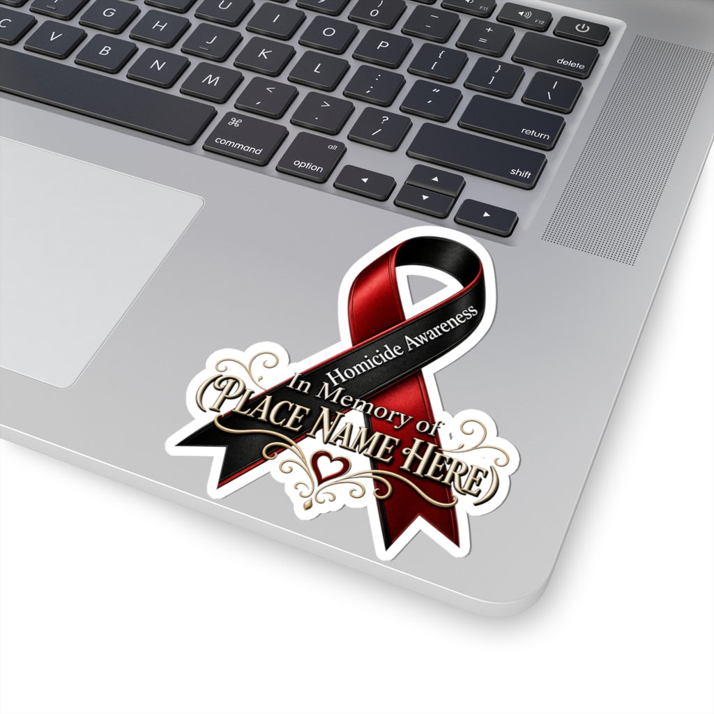 Custom Homicide Awareness Memorial Sticker | Personalized Name Decal | In Memory Of Sticker | Custom Tribute | Loss of Loved One