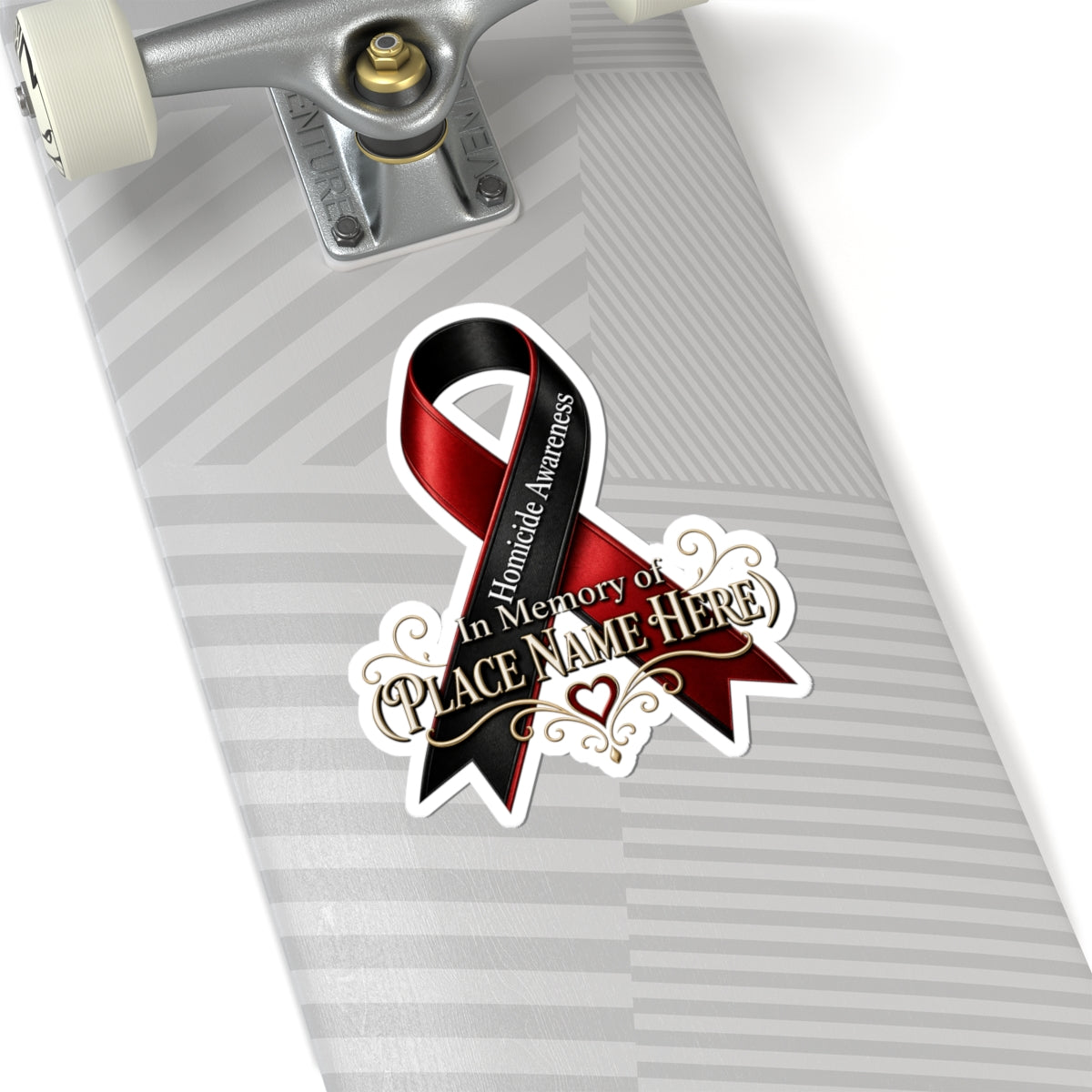 Custom Homicide Awareness Memorial Sticker | Personalized Name Decal | In Memory Of Sticker | Custom Tribute | Loss of Loved One