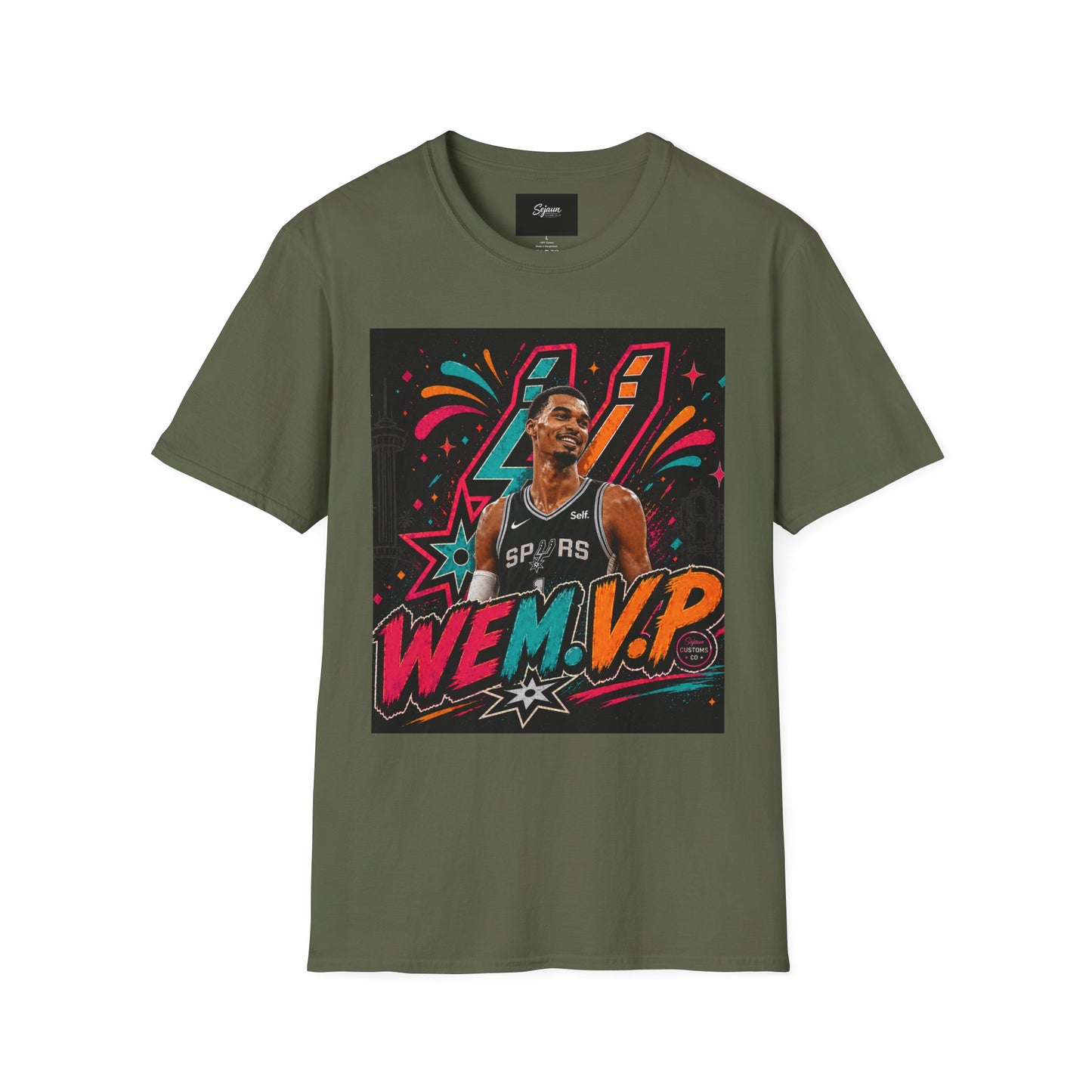 WEMVP Shirt Front & Back | 210 San Antonio Fiesta| Basketball Playoff Shirt | Unisex Graphic Tee || 210 Shirt San Antonio Spurs Wembanyama