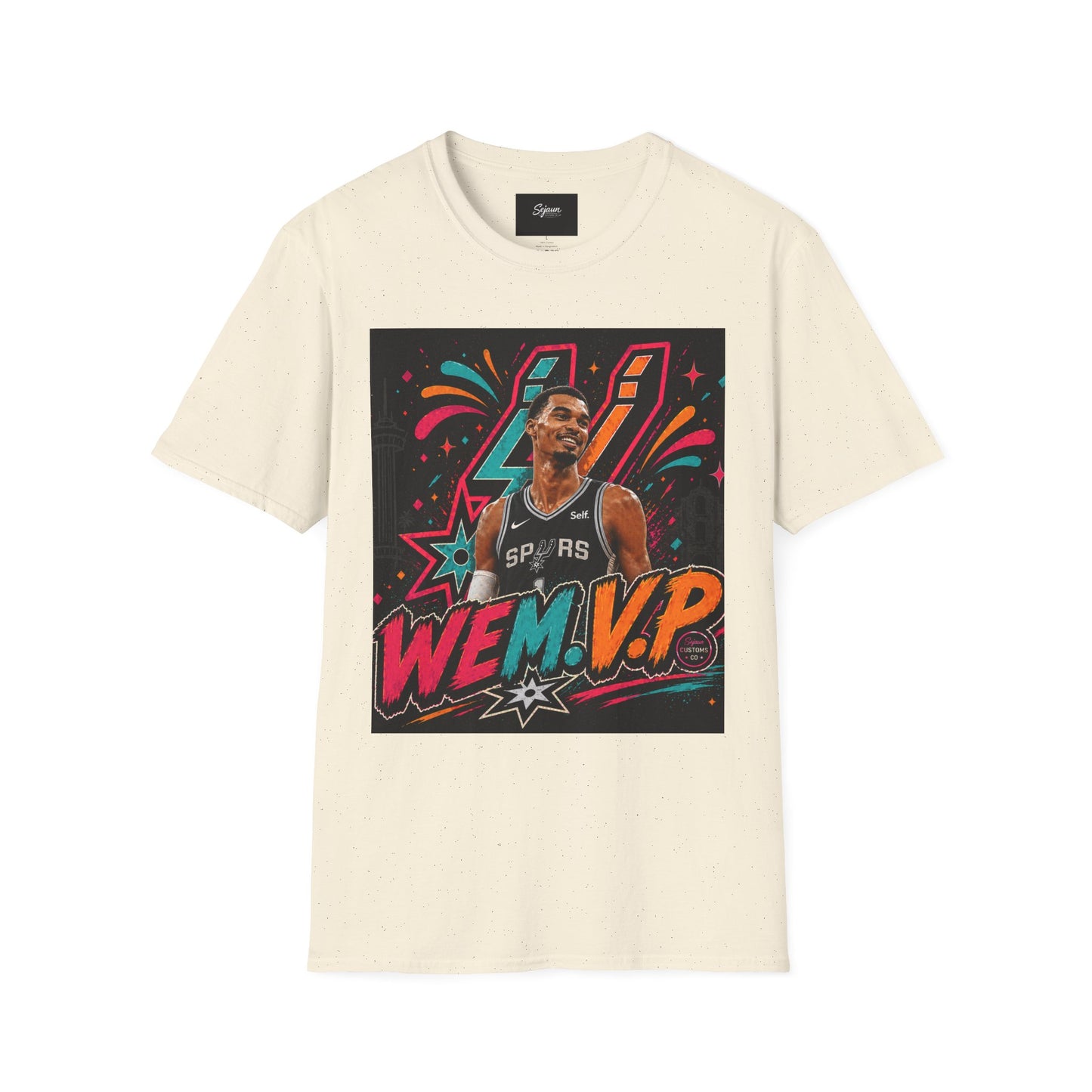 WEMVP Shirt Front & Back | 210 San Antonio Fiesta| Basketball Playoff Shirt | Unisex Graphic Tee || 210 Shirt San Antonio Spurs Wembanyama