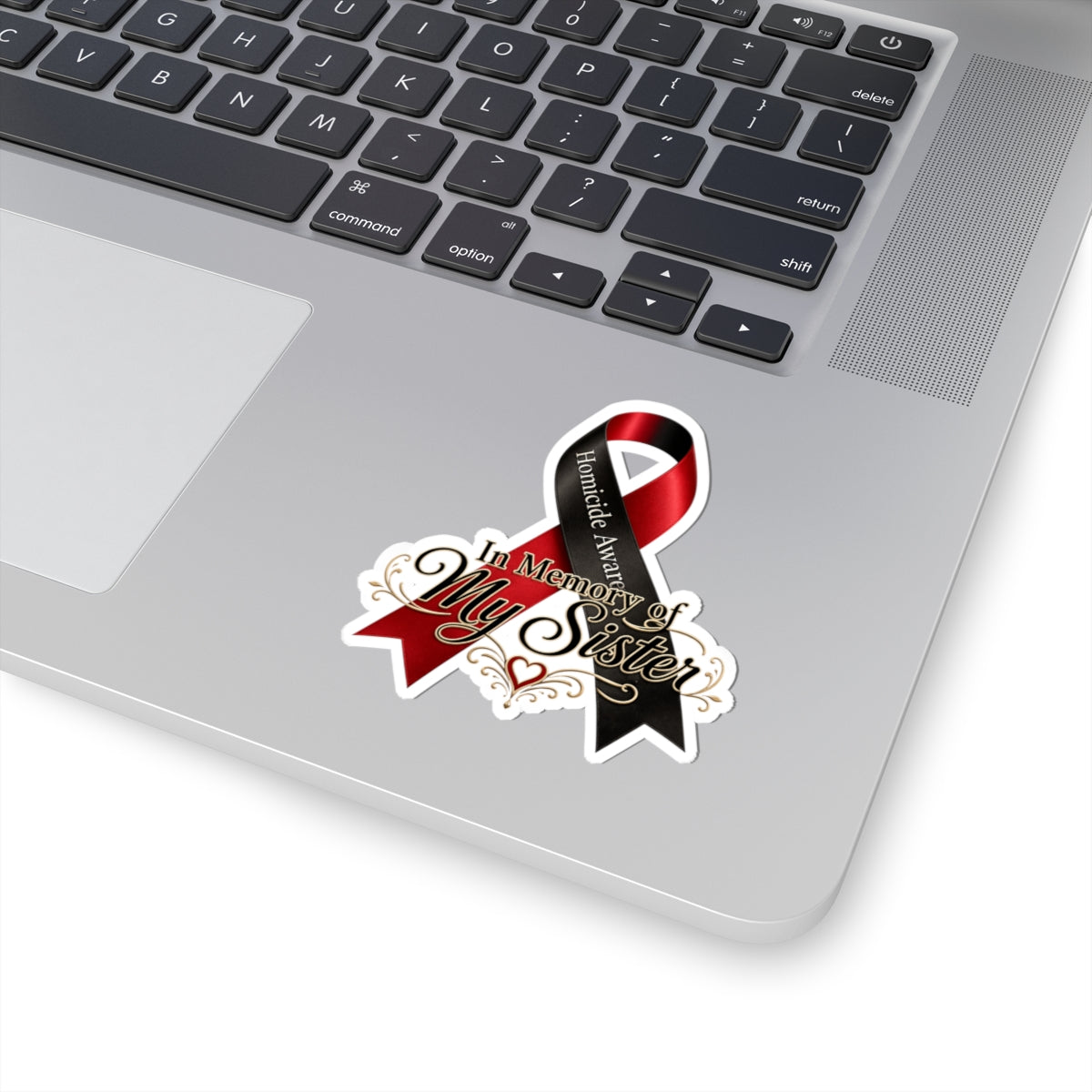 Homicide Awareness In Memory of My Sister Sticker | Memorial Decal | Loss of Sister Tribute | Remembrance Car Vinyl