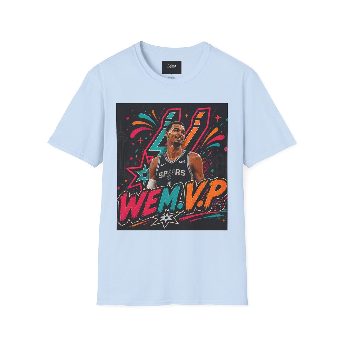 WEMVP Shirt Front & Back | 210 San Antonio Fiesta| Basketball Playoff Shirt | Unisex Graphic Tee || 210 Shirt San Antonio Spurs Wembanyama