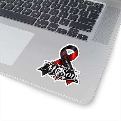 Homicide Awareness In Memory of My Son Sticker | Memorial Car Decal | Loss of Son Tribute | Custom Remembrance Vinyl