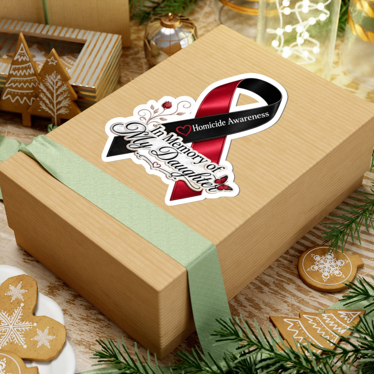 Homicide Awareness In Memory of My Daughter Sticker | Memorial Decal | Loss of Daughter Tribute | Remembrance Car Vinyl