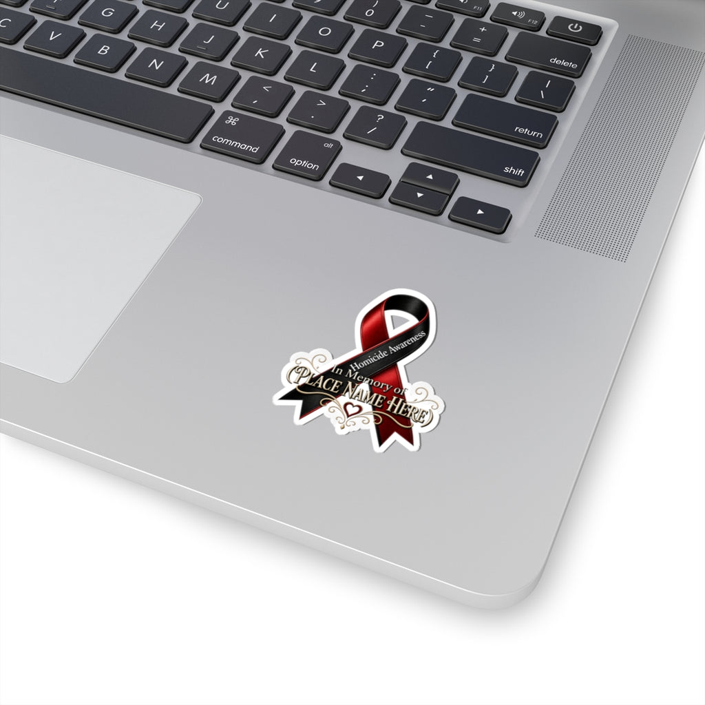 Custom Homicide Awareness Memorial Sticker | Personalized Name Decal | In Memory Of Sticker | Custom Tribute | Loss of Loved One