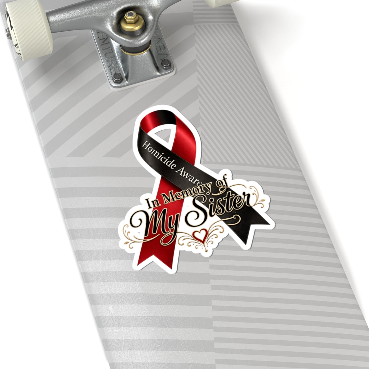 Homicide Awareness In Memory of My Sister Sticker | Memorial Decal | Loss of Sister Tribute | Remembrance Car Vinyl