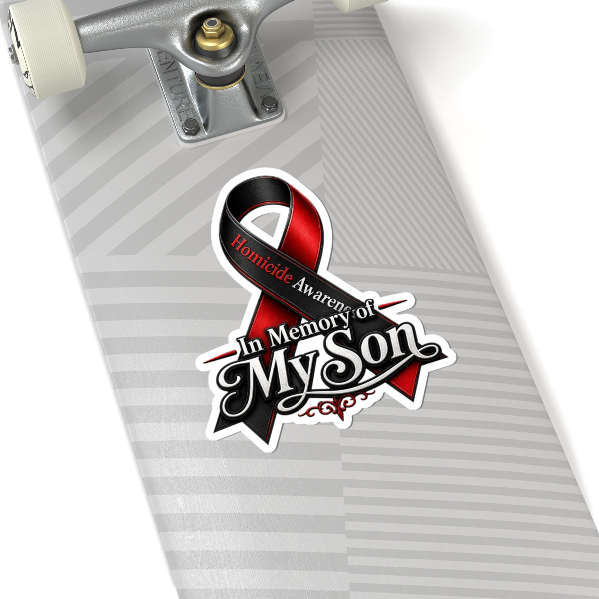 Homicide Awareness In Memory of My Son Sticker | Memorial Car Decal | Loss of Son Tribute | Custom Remembrance Vinyl