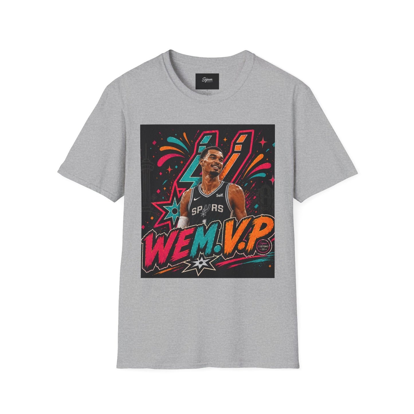 WEMVP Shirt Front & Back | 210 San Antonio Fiesta| Basketball Playoff Shirt | Unisex Graphic Tee || 210 Shirt San Antonio Spurs Wembanyama
