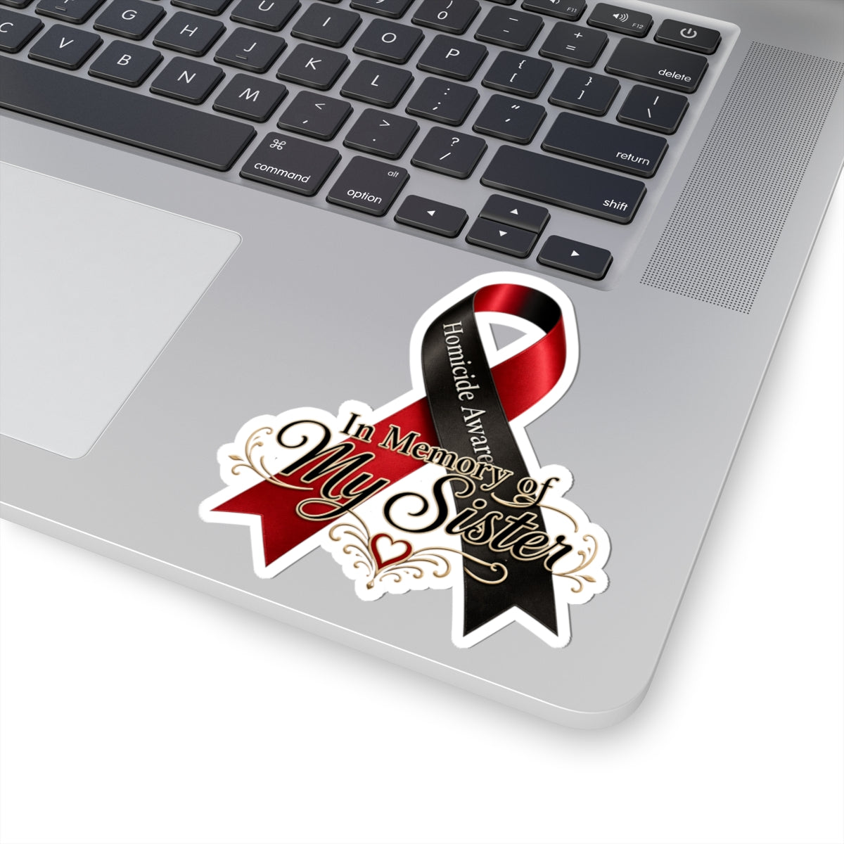 Homicide Awareness In Memory of My Sister Sticker | Memorial Decal | Loss of Sister Tribute | Remembrance Car Vinyl