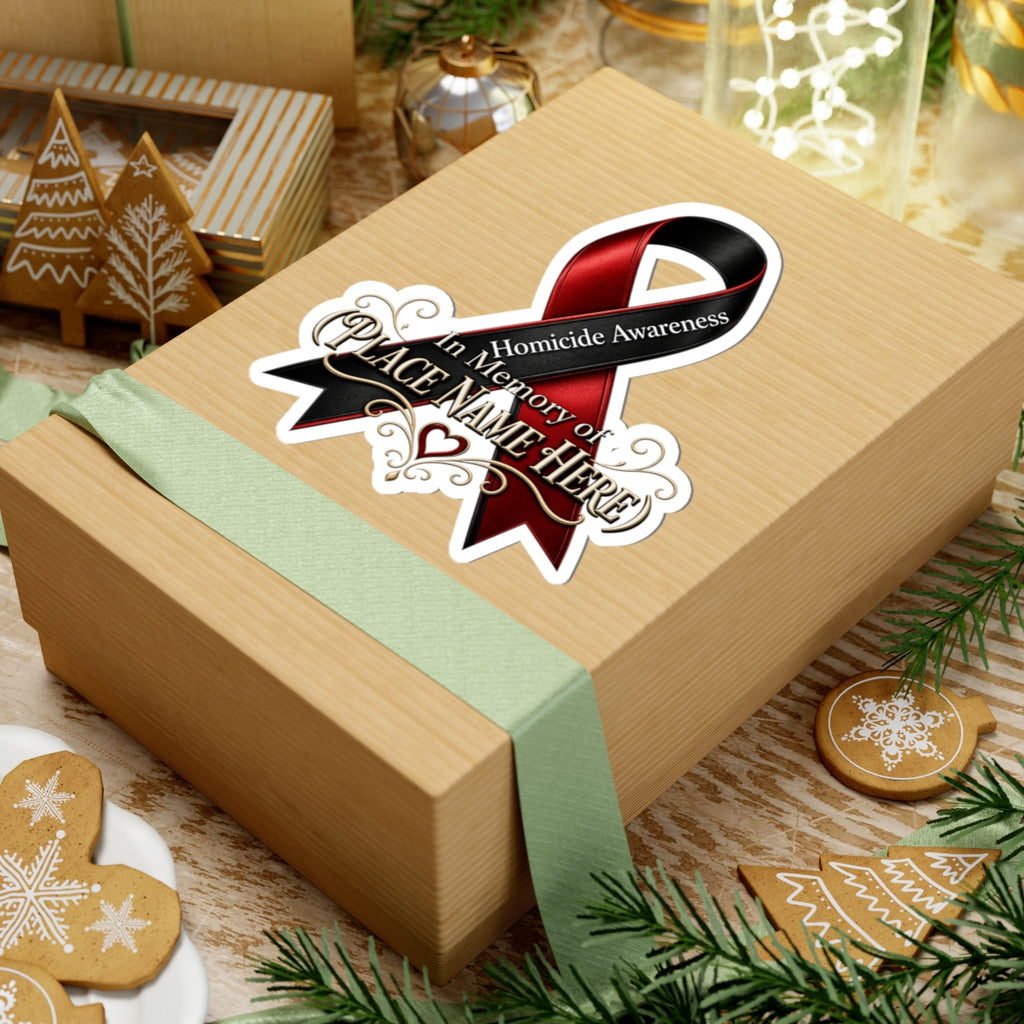 Custom Homicide Awareness Memorial Sticker | Personalized Name Decal | In Memory Of Sticker | Custom Tribute | Loss of Loved One