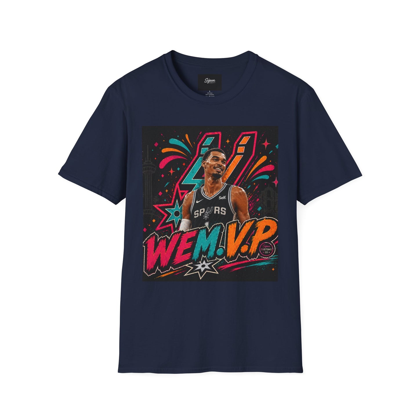 WEMVP Shirt Front & Back | 210 San Antonio Fiesta| Basketball Playoff Shirt | Unisex Graphic Tee || 210 Shirt San Antonio Spurs Wembanyama