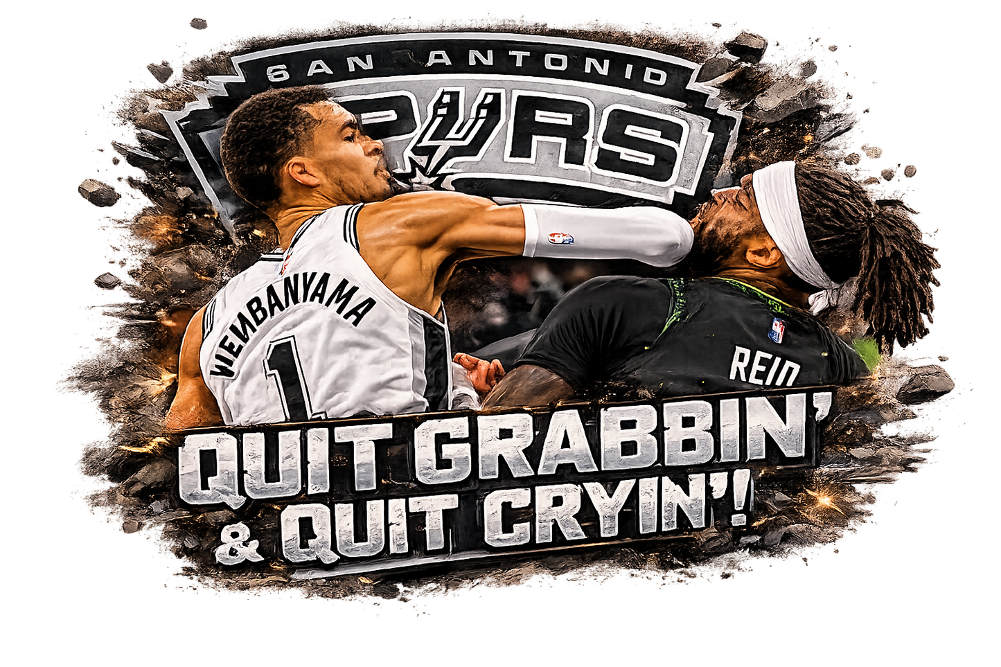 Quit Grabbin’ & Quit Cryin’ DTF Transfer Only