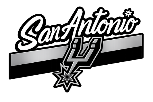 Classic Black & Silver San Antonio Spurs-Inspired DTF Transfer Only